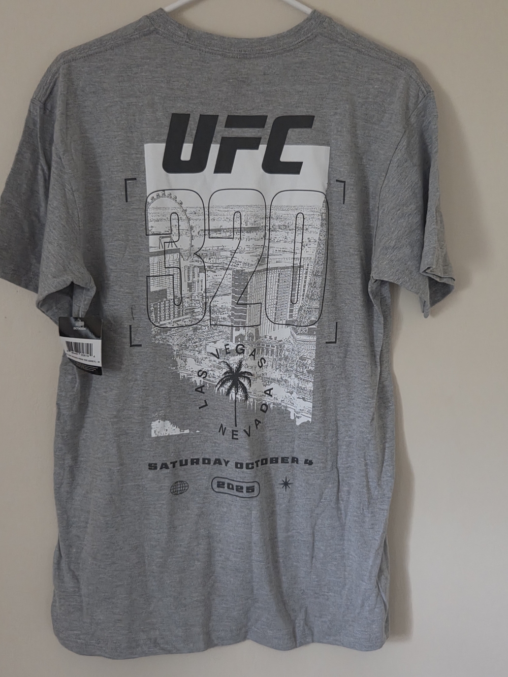 UFC Gray 320 Graphic Short Sleeve Tee